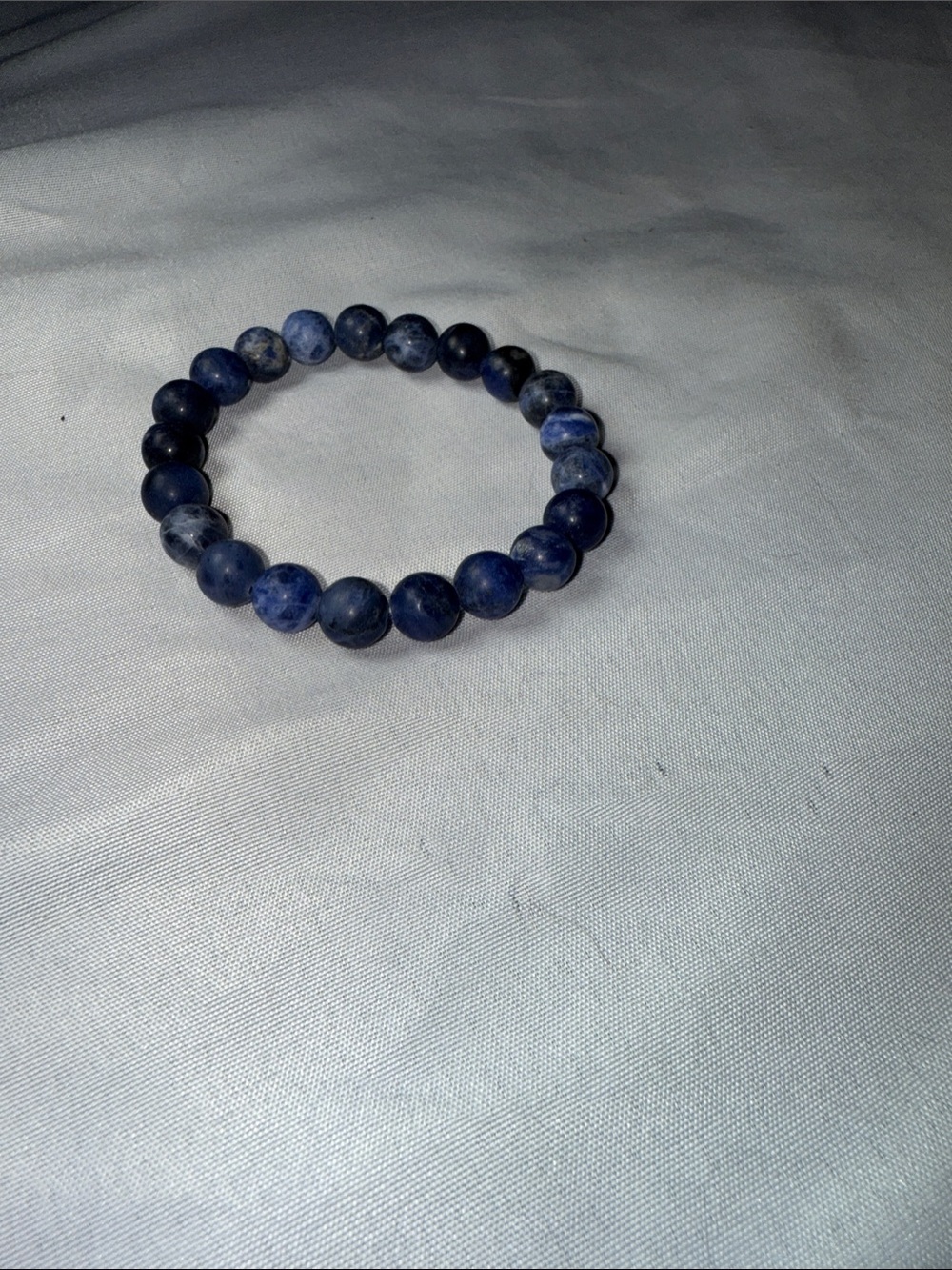 Blue Sodalite Beaded Stretch Bracelet